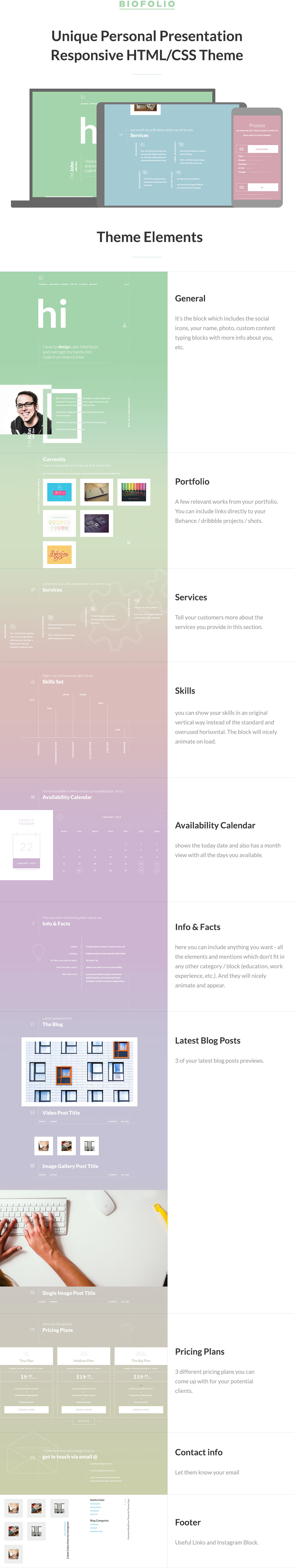 BioFolio - Resume & Portfolio HTML/CSS Template - 1