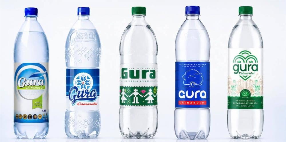 Evoluția sticlelor Gura Căinarului - patru identități diferite