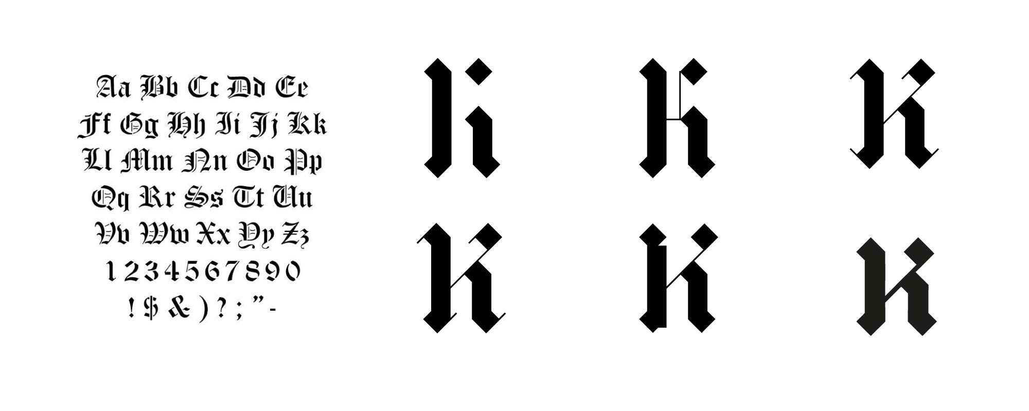 K caligrafic